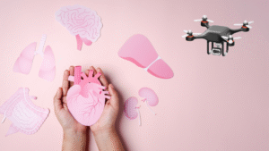 Drones para transporte de órganos a través de blockchain